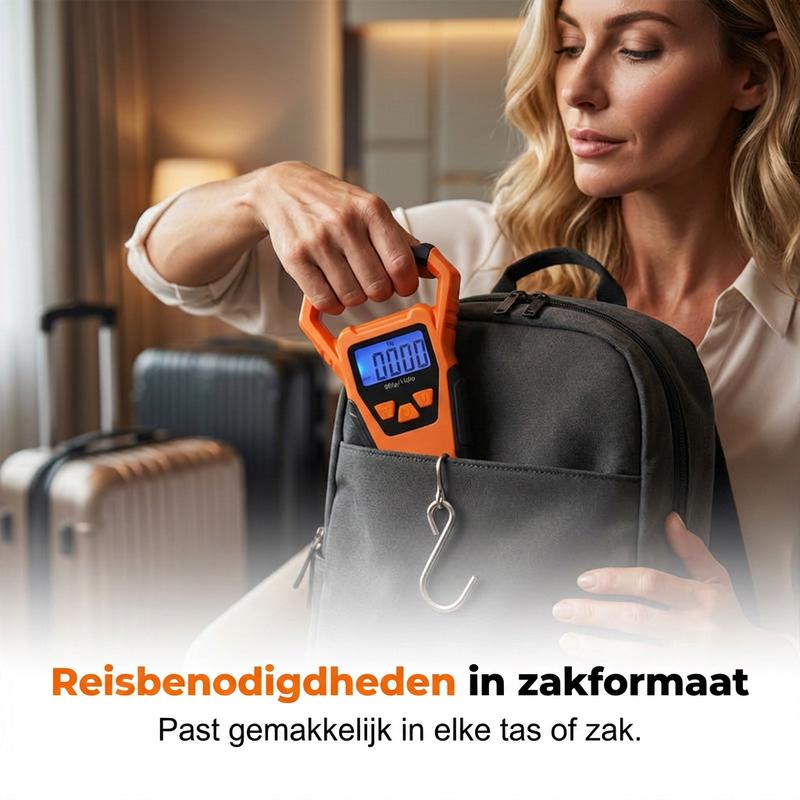 🏆LAATSTE DAG UITVERKOOP 50% KORTING🔥Draagbare elektronische weegschaal voor op reis