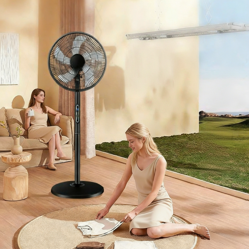 🌀 Standventilator met hoge luchtstroom en afstandsbediening 💨