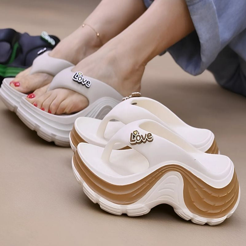 👡 Plateausandalen met teenslipper voor dames 🌟