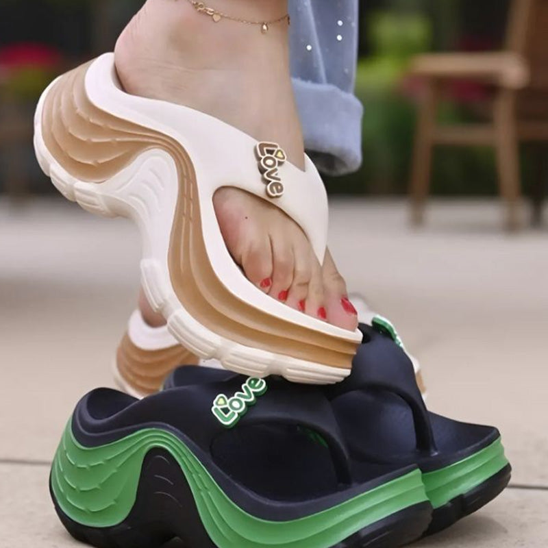 👡 Plateausandalen met teenslipper voor dames 🌟