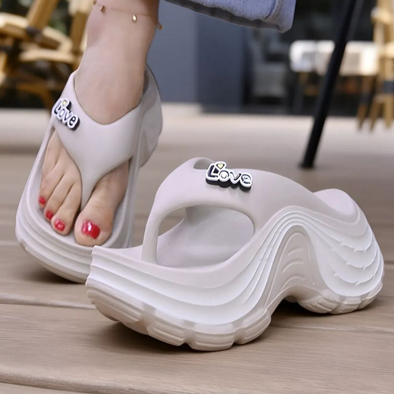👡 Plateausandalen met teenslipper voor dames 🌟