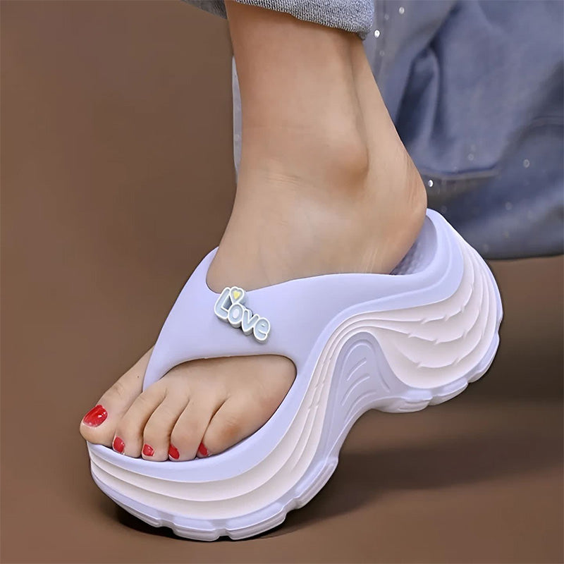👡 Plateausandalen met teenslipper voor dames 🌟