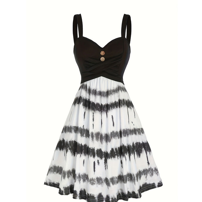 🔥 50% korting 👗 Tie-dye A-lijn cami-jurk voor dames 💘