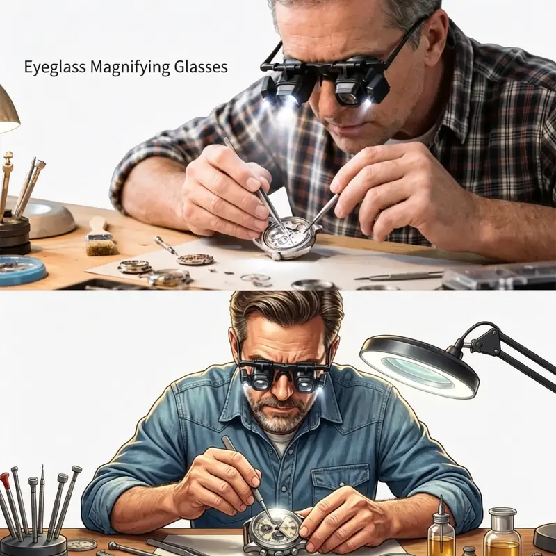 👓 Precisie-LED-vergrootglas voor elektronica en knutselwerk