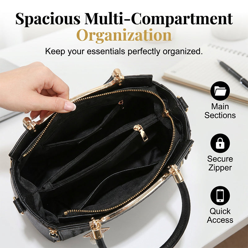 👜Elegante damestas met handvat en schouderriem✨