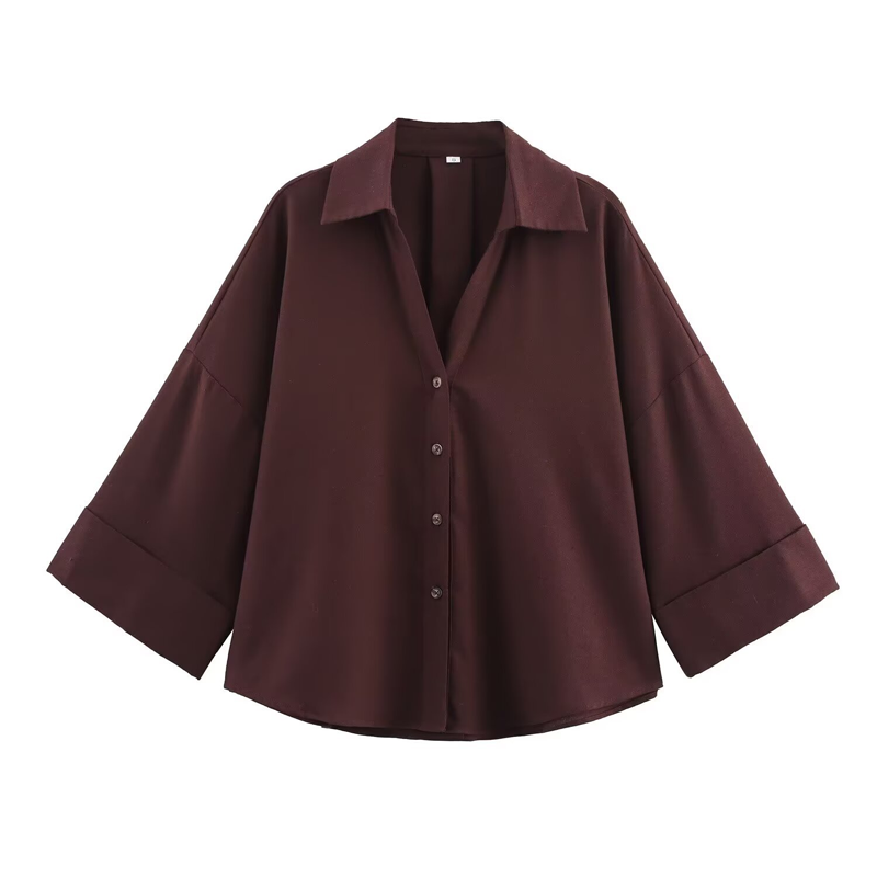 🔥 50% korting op de nieuwe overhemden van 2026 🌸 Luchtdoorlatend casual shirt met wijde mouwen voor dames 🌼