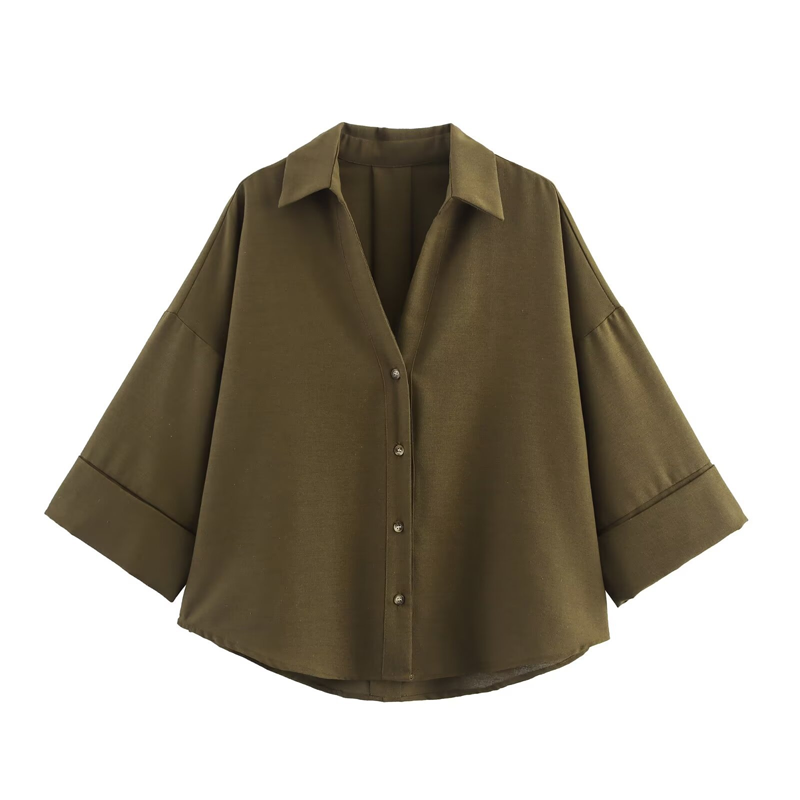 🔥 50% korting op de nieuwe overhemden van 2026 🌸 Luchtdoorlatend casual shirt met wijde mouwen voor dames 🌼