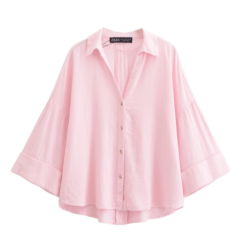 🔥 50% korting op de nieuwe overhemden van 2026 🌸 Luchtdoorlatend casual shirt met wijde mouwen voor dames 🌼