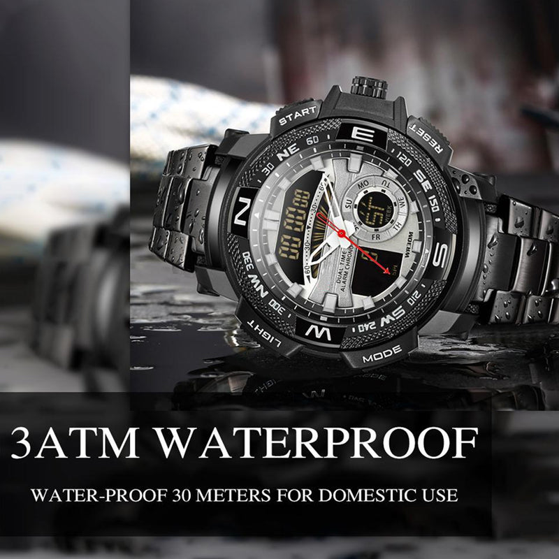 🎇 62% KORTING ⌚ Sporthorloge met dubbel display voor heren ✨