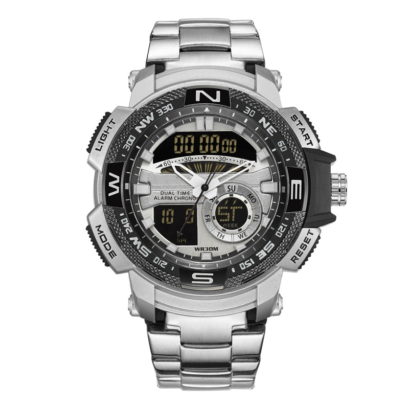 🎇 62% KORTING ⌚ Sporthorloge met dubbel display voor heren ✨