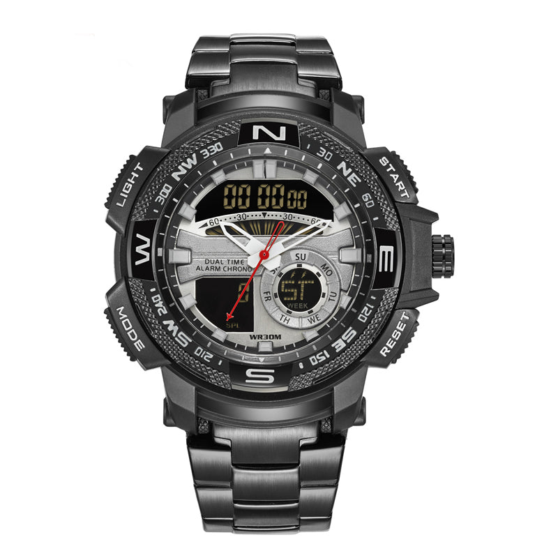 🎇 62% KORTING ⌚ Sporthorloge met dubbel display voor heren ✨