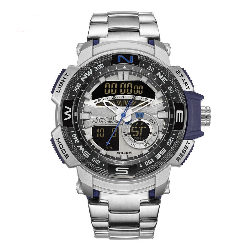 🎇 62% KORTING ⌚ Sporthorloge met dubbel display voor heren ✨