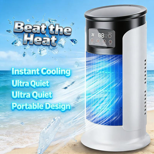 💨Onmisbaar in de zomer❄️ Draagbare 3-in-1 USB Luchtkoeler | Directe Verkoeling & Fluisterstil