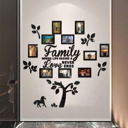 🌻50% KORTING ✨3D familiestamboom fotolijst muursticker