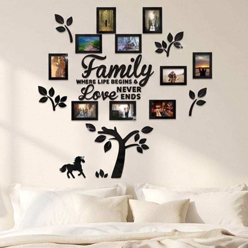 🌻50% KORTING ✨3D familiestamboom fotolijst muursticker