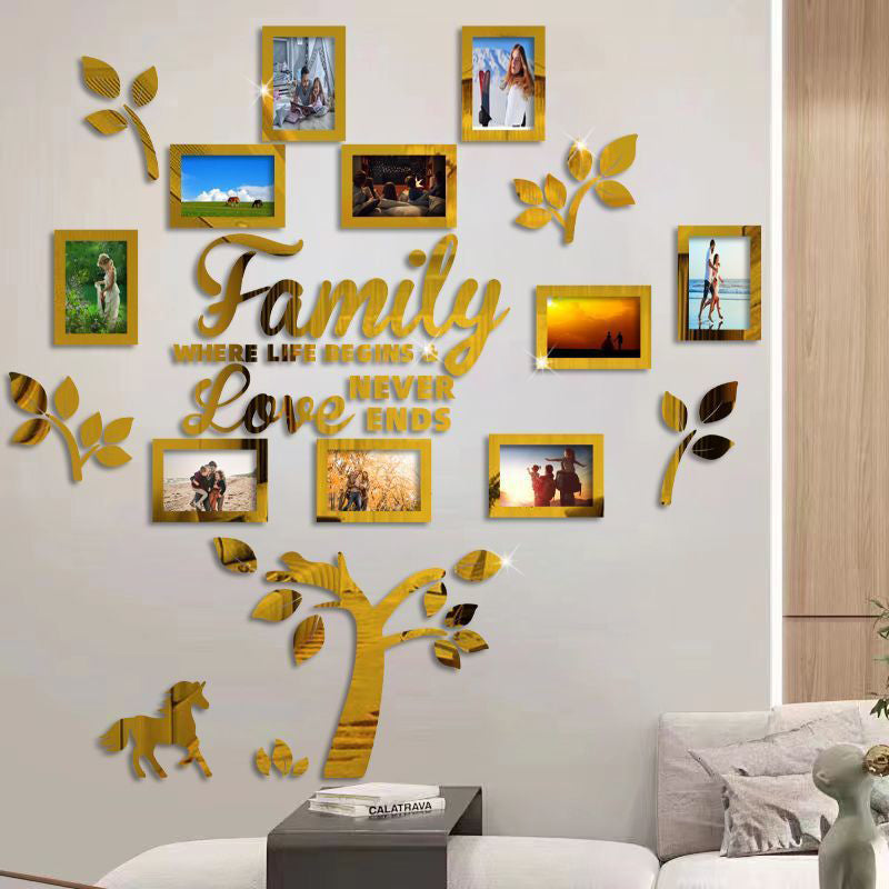 🌻50% KORTING ✨3D familiestamboom fotolijst muursticker
