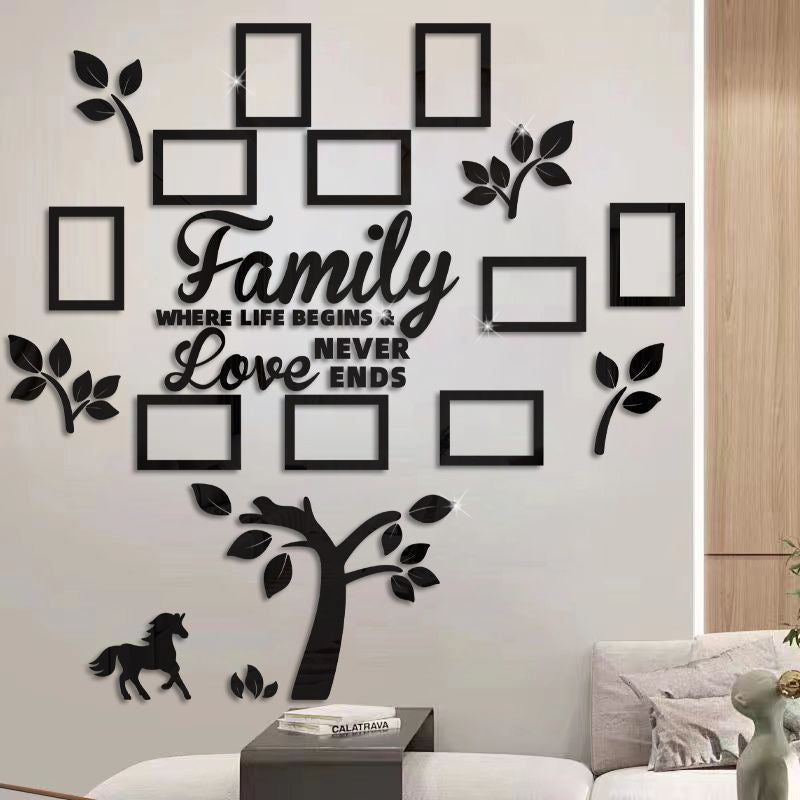 🌻50% KORTING ✨3D familiestamboom fotolijst muursticker