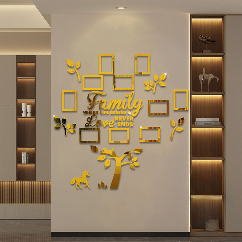 🌻50% KORTING ✨3D familiestamboom fotolijst muursticker
