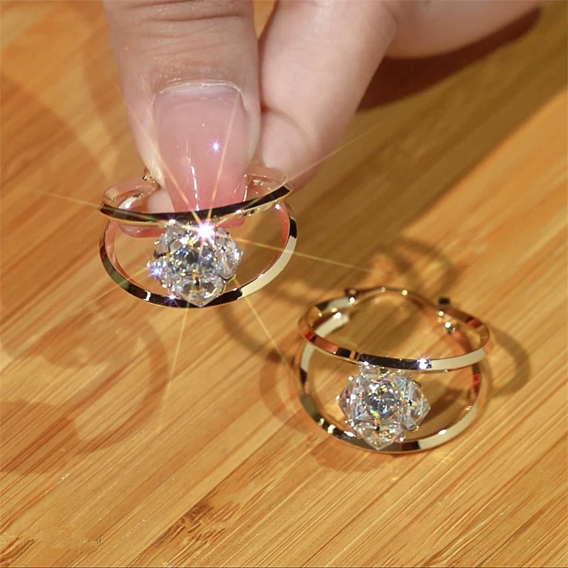 💎 TIJDELIJKE AANBIEDING: 60% KORTING! ✨ Dubbele cirkeloorbellen met zirkonia – schitterende bolletjes, lichtgewicht, stevige sluiting ✨