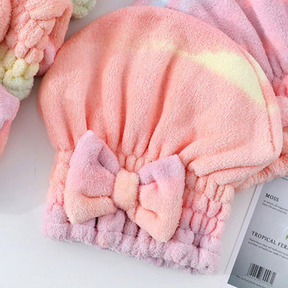 🎀 Super Absorberende Haartulband met Strik | Droogt Snel & Voorkomt Pluizig Haar