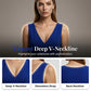 👗 TIJDELIJKE AANBIEDING: 50% KORTING! ✨ Mouwloze, gerimpelde bodycon-jurk – diepe V-hals, nauwsluitend, elegant 💃