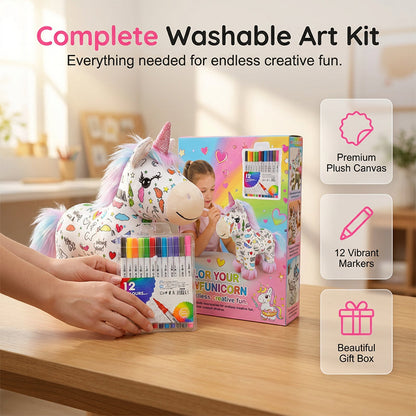 Viktrycka®  DIY Kleur-je-Eigen Eenhoornknuffelset