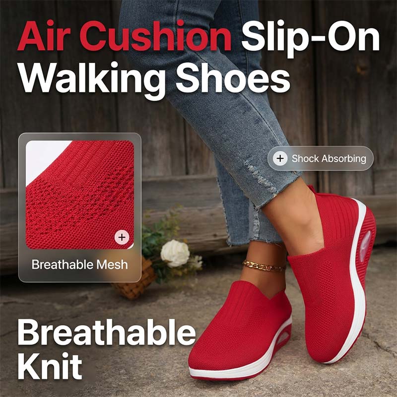 👟 Dames Instapschoenen met Air-Cushion (Luchtkussen) | Ademend & Pijnvrij Wandelen