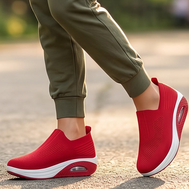 👟 Dames Instapschoenen met Air-Cushion (Luchtkussen) | Ademend & Pijnvrij Wandelen