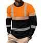 Herenshirt met print, ronde hals en lange mouwen