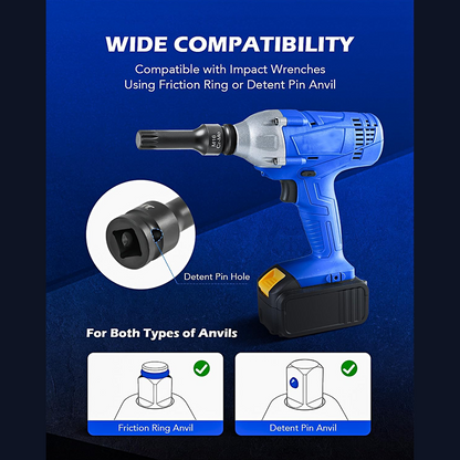 🔧 TIJDELIJKE AANBIEDING: 53% KORTING! ✨ Set met drie vierkante spline-bits – 1/2"-aandrijving, Cr-Mo-staal, twee lengtes ⚙️