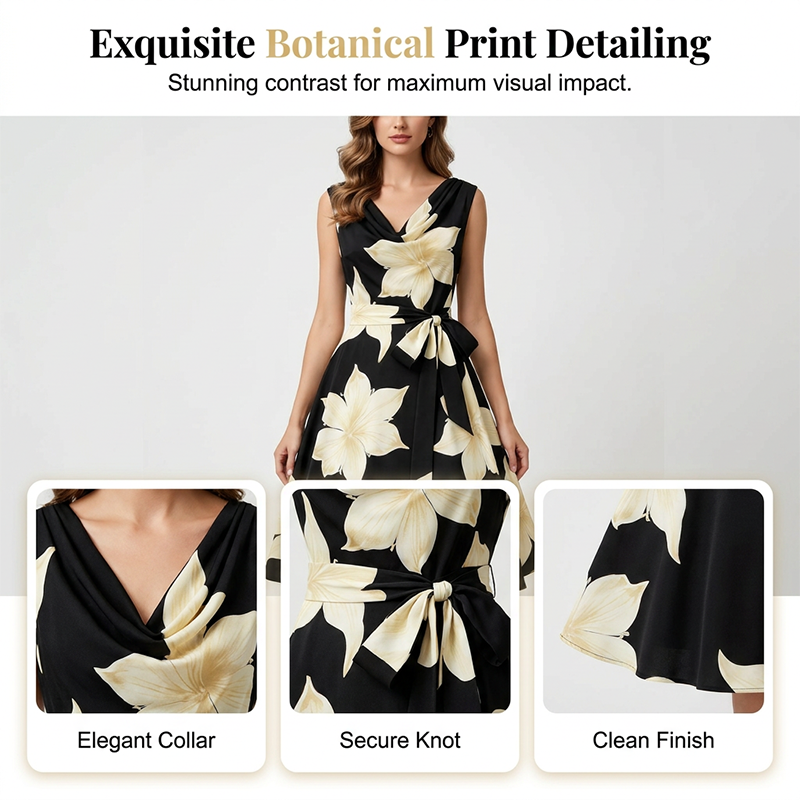 🎉 LIMITED DEAL! Flatterende Bloemenprint Jurk 🌸 Comfort & Stijl