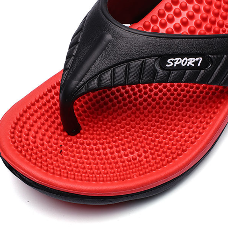 🔥40% KORTING 💦 Lichtgewicht teenslippers voor heren – met massage-effect, antislip, flexibel 🏖️