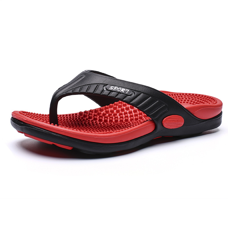 🔥40% KORTING 💦 Lichtgewicht teenslippers voor heren – met massage-effect, antislip, flexibel 🏖️