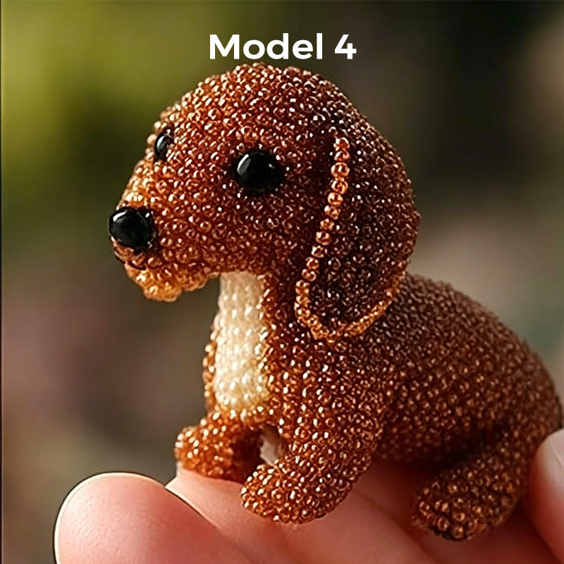 3D Kralen Hondenmodel | Kleurrijke Charme Voor Elk Bureau