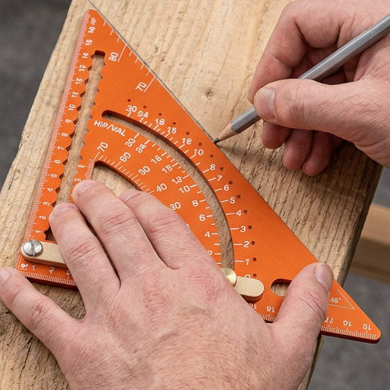 📐50% KORTING + GRATIS VERZENDING✨Precisie-driehoekige hoekmeter voor houtbewerking – Nauwkeurige metingen & roestbestendig en duurzaam 🛠️