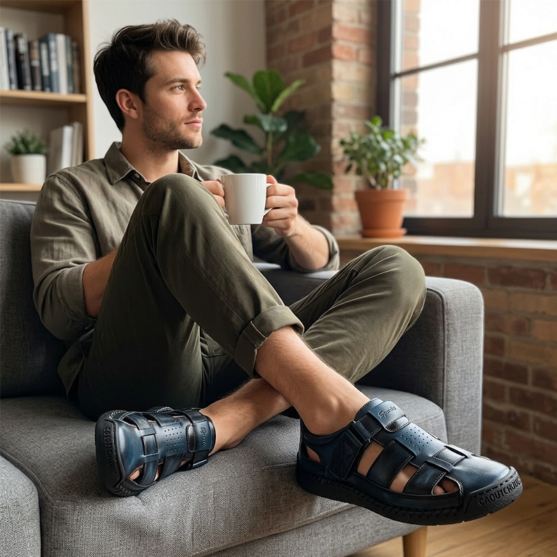 Comfortabele Heren Wandelsandalen | Ademend Zomercomfort