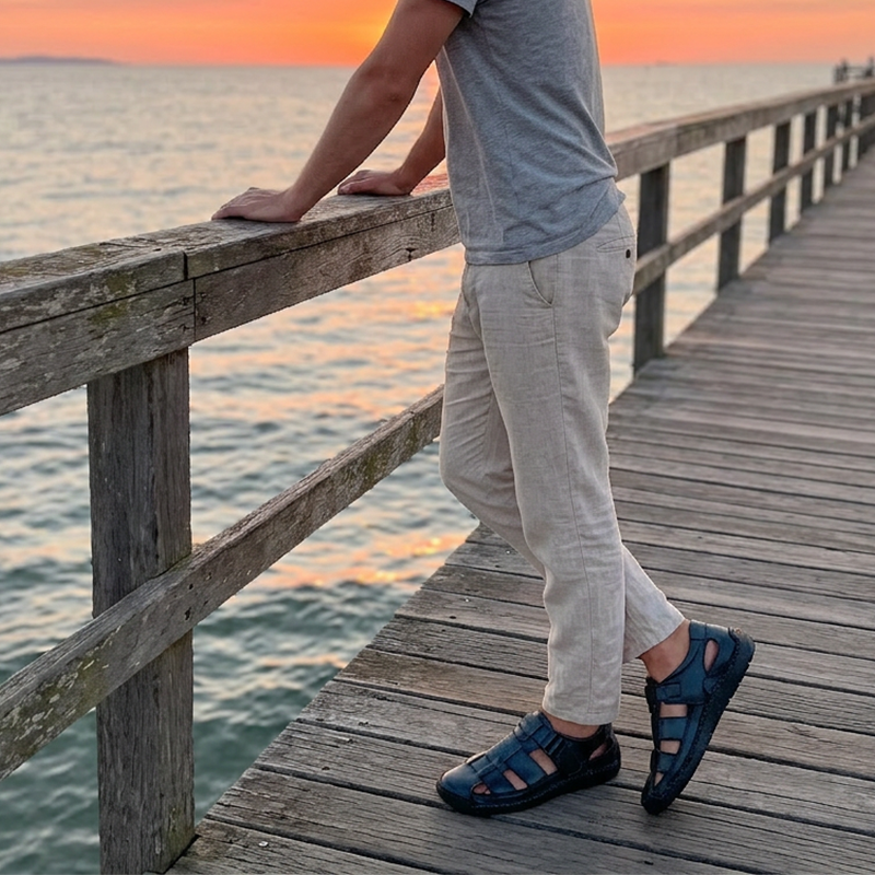 Comfortabele Heren Wandelsandalen | Ademend Zomercomfort
