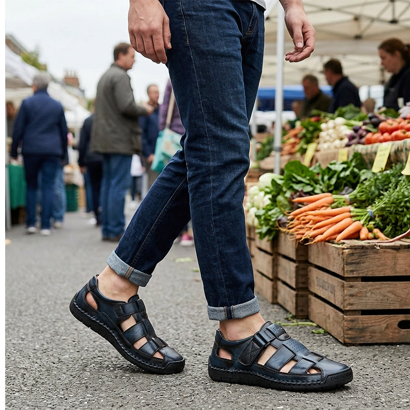 Comfortabele Heren Wandelsandalen | Ademend Zomercomfort