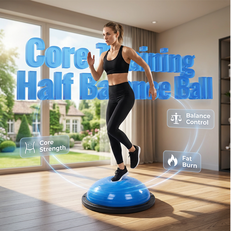 📢44% KORTING + GRATIS VERZENDING 💪 Halve balansbal-trainer met weerstandsband