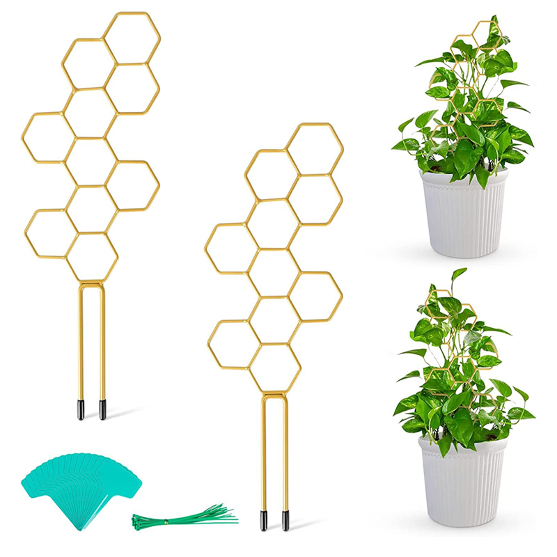 🌿 TIJDELIJKE AANBIEDING: 50% KORTING! ✨ Honingraat-plantenrek – Roestvrij, stapelbaar, eenvoudig te monteren 🐝