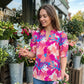 🌸Damesblouse in bohemienstijl met V-hals en pofmouwen | Casual top met print