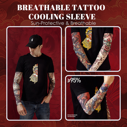 Zonbeschermende en ademende koelhoes voor tatoeages