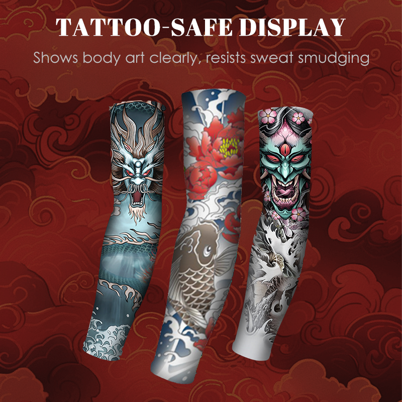Zonbeschermende en ademende koelhoes voor tatoeages