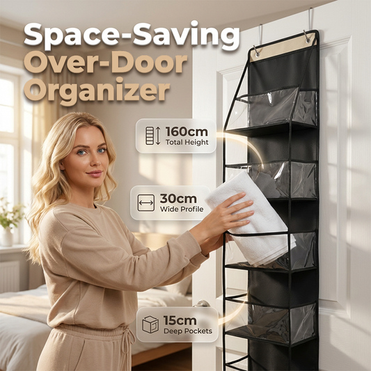 🚪Geen kast maar wel schoenen, tassen en spullen die overal liggen – Over-Deur Organizer | 4 of 6 Lagen | 4 Kleuren 🚪📦