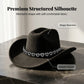 🤠 Dames rhinestone hart cowboyhoed – Sprankelende, elegante Franse jazz fedora ✨