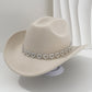 🤠 Dames rhinestone hart cowboyhoed – Sprankelende, elegante Franse jazz fedora ✨