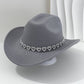 🤠 Dames rhinestone hart cowboyhoed – Sprankelende, elegante Franse jazz fedora ✨