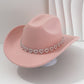 🤠 Dames rhinestone hart cowboyhoed – Sprankelende, elegante Franse jazz fedora ✨