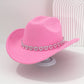 🤠 Dames rhinestone hart cowboyhoed – Sprankelende, elegante Franse jazz fedora ✨
