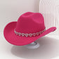 🤠 Dames rhinestone hart cowboyhoed – Sprankelende, elegante Franse jazz fedora ✨